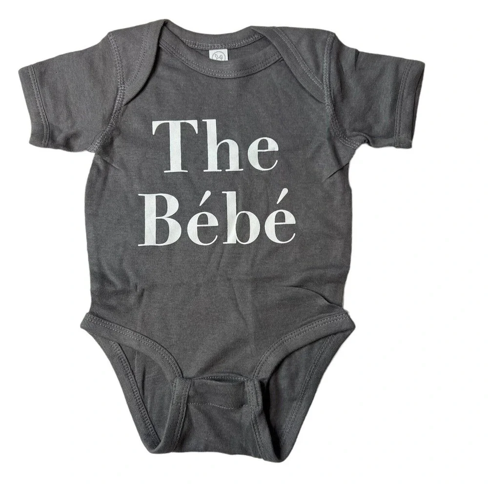 The Bebe Grey‎ Rabbit Skins Bodysuit 6 Month New